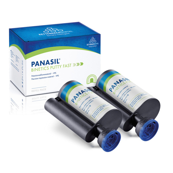 Panasil Binetics Putty Fast - оттискной материал, короткое время прибывания во рту, 2x380 мл - фото 3