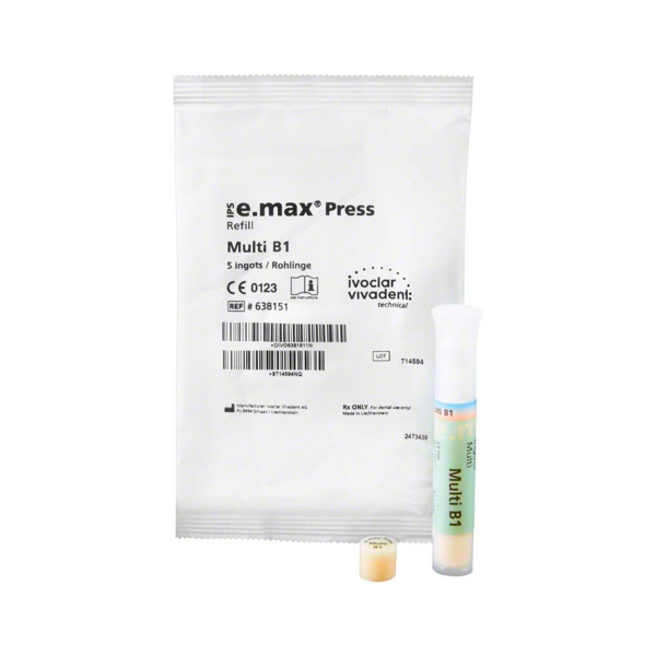 IPS e.max Press Ingots Multi - керамические заготовки для техники прессования, цвет B1, 5 шт - фото 1