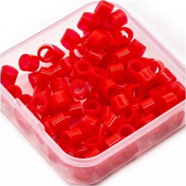 Маркировочные кольца Dentins, для инструментов, S, красные, 100 шт - фото 1