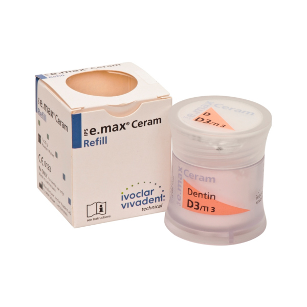 IPS e.max Ceram Dentin - дентин, цвет D3, 20 г - фото 0