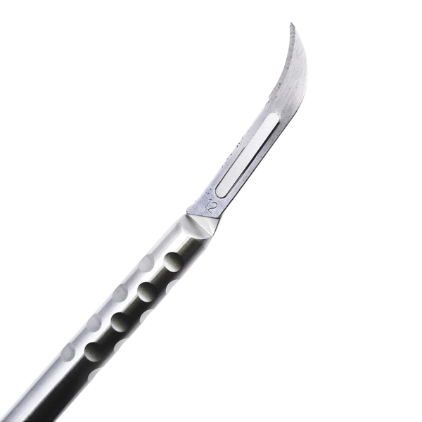 Ручка для скальпеля #5AE, круглая, изогнутая, европейская - фото 6