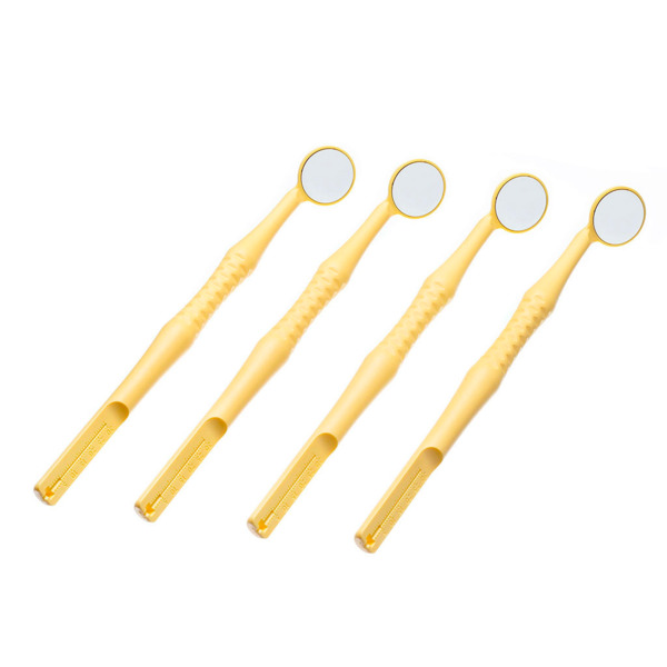 Зеркало стоматологическое Dialog M2 Endo-Guage, родиевое, №3, желтый, 4 шт - фото 1