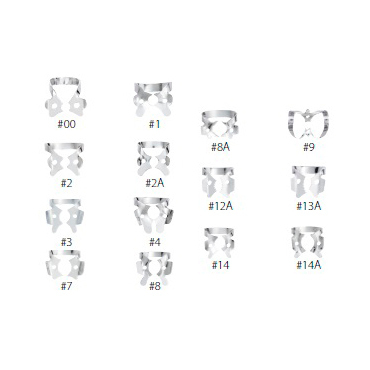 Кламмер для коффердама #14 - для частично прорезавшихся зубов или моляров неправильной формы - фото 1