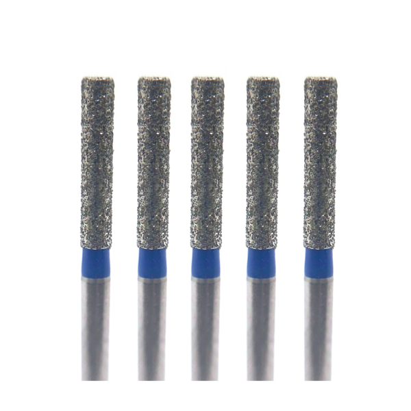 Бор алмазный Ecoline E 837, цилиндр, D=1.4 мм, FG, синий, 5 шт - фото 0