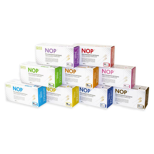Иглы карпульные "NOP" стерильные, 0,3х25 мм, 100 шт - фото 1