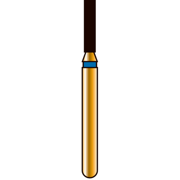 Бор алмазный G836, цилиндр, D=1.2 мм, L=6.0 мм, FG, синий, 1 шт - фото 1