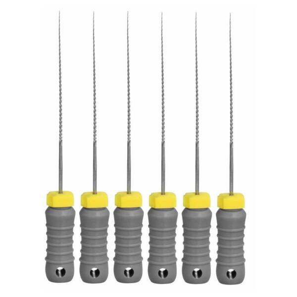 Файлы ручные Eurofile K-Files, для прохождения и расширения корневых каналов, 31 мм, №08/.02, сталь, 6 шт - фото 0