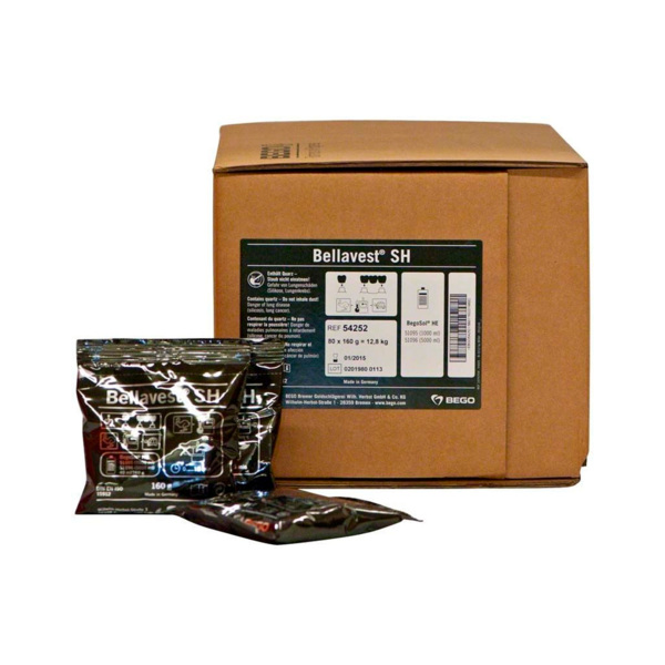 Bellavest SH - паковочный материал для сверхточного литья коронок и мостовидных протезов, 80х160 г