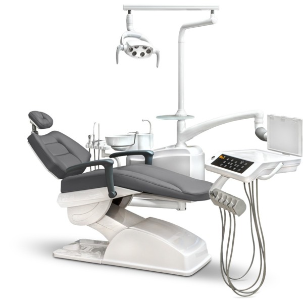 Стоматологическая установка AY-A 3600, нижняя подача, премиум обивка, французский серый - фото 0