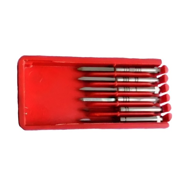 Дриль расширительный ФОРМА ДРЧ, для установки штифтов, четырёхгранный, L=11.8 мм, набор, сталь, 6 шт - фото 1