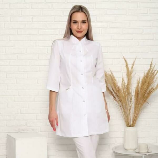 Халат женский 200ТСА, белый, 62 - фото 1