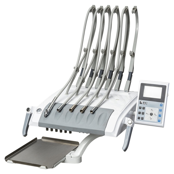 Стоматологическая установка SAFETY M2, верхняя подача, 24-диодный светильник, с педалью управления - фото 19