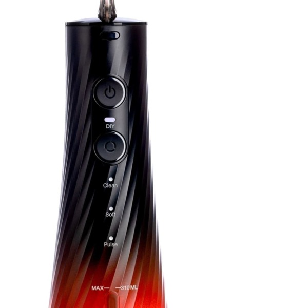 Ирригатор портативный Revyline RL 640 Special Color Edition Fire Horse, 4 режима, 3 насадки, красно-черный - фото 2