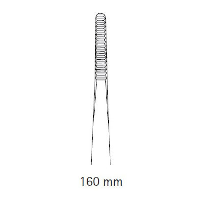 Пинцет анатомический, средний, длина 160 мм - фото 1