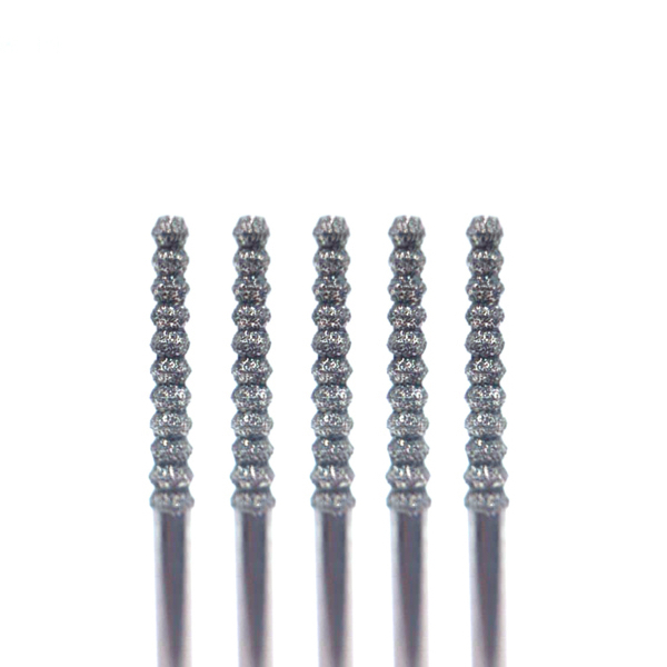 Бор алмазный RD848, торнадо, D=1.6 мм, L=10 мм, FG, синий, 5 шт - фото 0