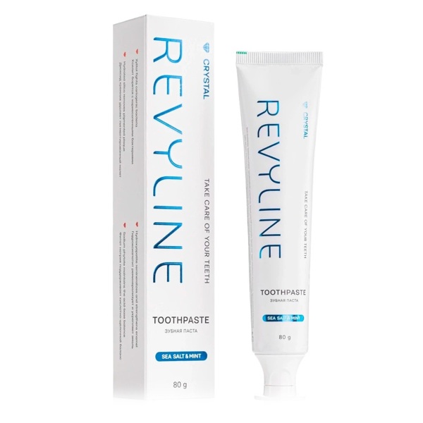 Зубная паста Revyline Crystal "Мята и морская соль", 80 г, 1 шт - фото 0