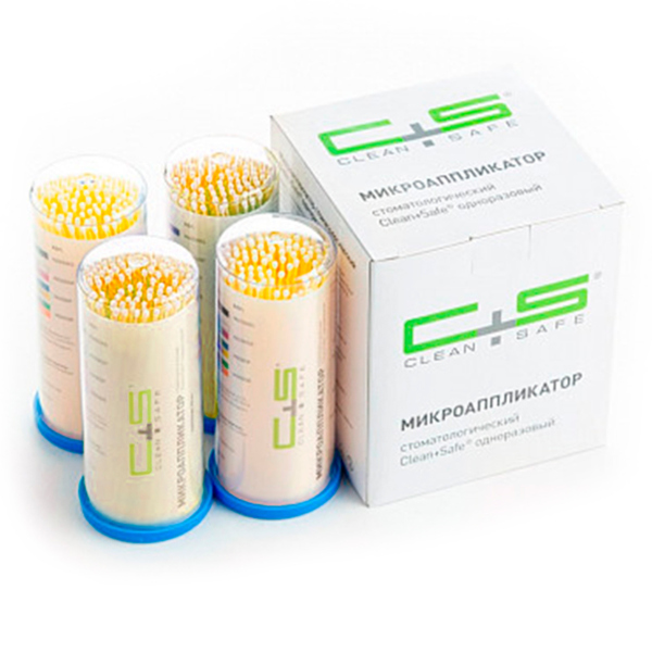 Микроаппликаторы №3, Fine, желтый, 100 шт - фото 0