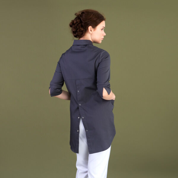 Рубашка женская на кнопках Тезис TZ450, графит, 46 - фото 1