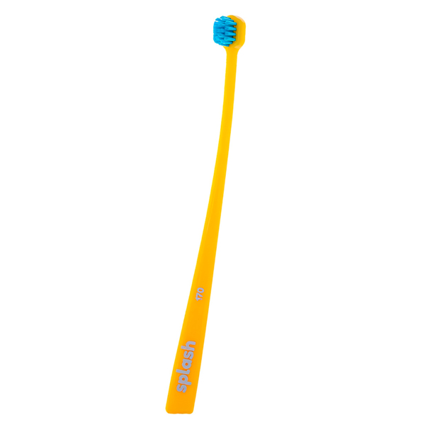 Зубная щетка Splash Brush Single 170, средней жесткости, желтый, 1 шт - фото 0