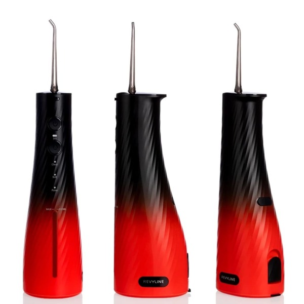 Ирригатор портативный Revyline RL 640 Special Color Edition Fire Horse, 4 режима, 3 насадки, красно-черный - фото 1