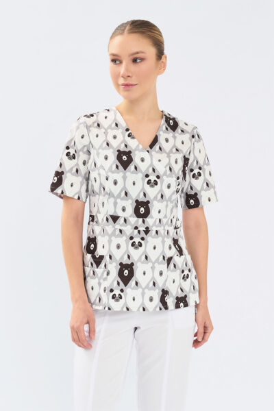Туника женская Тезис TZ305, принт "Медведи", 46 - фото 2