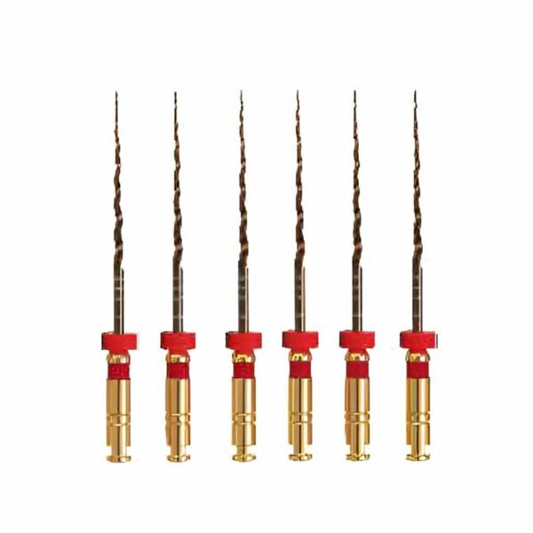 Файлы машинные Eurofile UltraFiles Gold, универсальный, 21 мм, №25/.04, никель-титан, 6 шт - фото 0