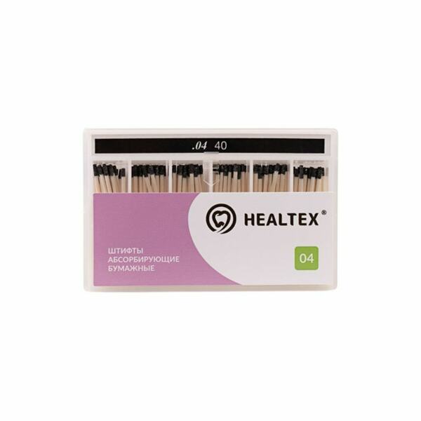 Штифты бумажные Healtex, абсорбирующие, без маркировки длины, №40/.04, 100 шт - фото 0