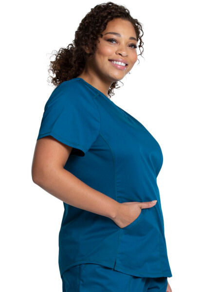 Топ женский Cherokee WW601, сине-зеленый, XXS - фото 7