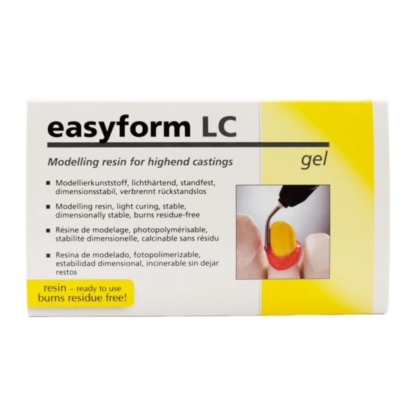 Гель моделировочный Detax Easyform LC, светоотверждаемый, для коронок и мостов, шприцы 3 х 3 г + канюли 10 шт - фото 0