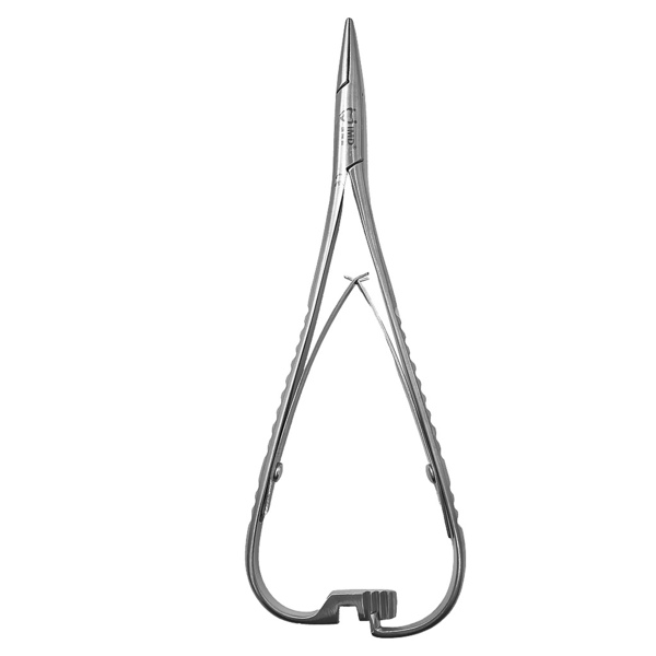 Зажим лигатурный Метью IMD, перекрестные бороздки, двойная пружина, 14 см - фото 0