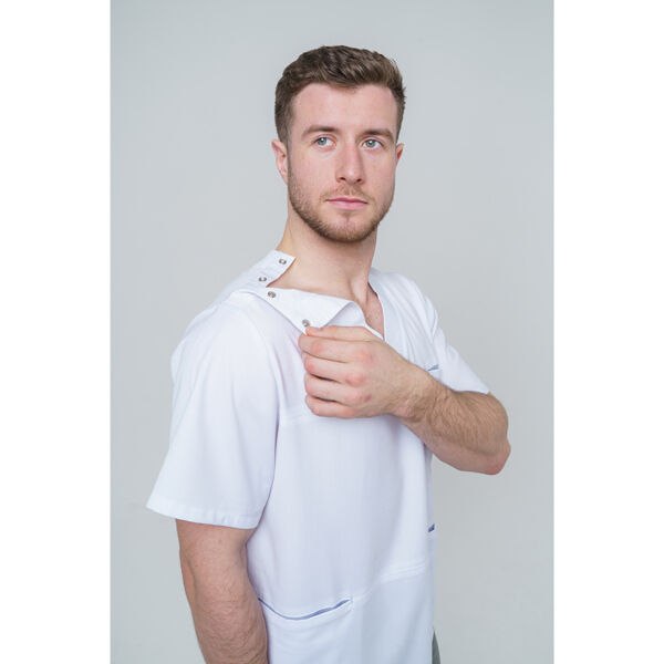 Туника мужская Тезис TZ600, белый, 50 - фото 4