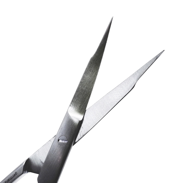 Ножницы Goldman-Fox #16, остроконечные, изогнутые, 1 зубчатое лезвие, 12,5 см - фото 4