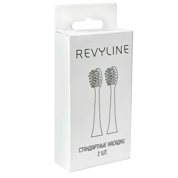 Насадка Revyline RL 060, для электрических звуковых зубных щёток, белый, 2 шт - фото 1