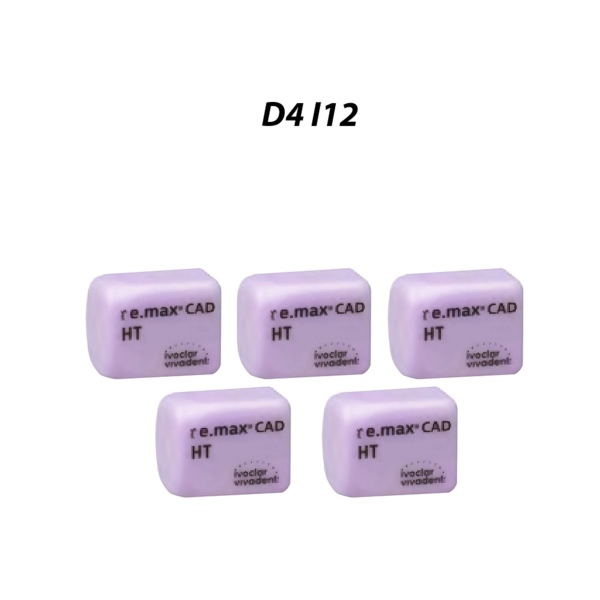 IPS e.max CAD PlanMill HT - блоки из дисиликата лития, цвет D4, I12, 5 шт - фото 0