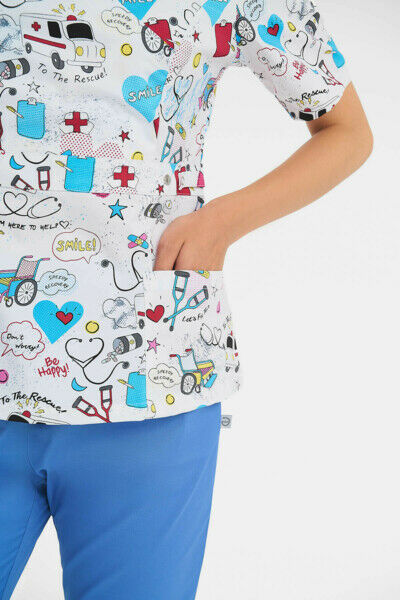 Туника женская Тезис TZ305, принт "Скорая помощь", 40 - фото 1