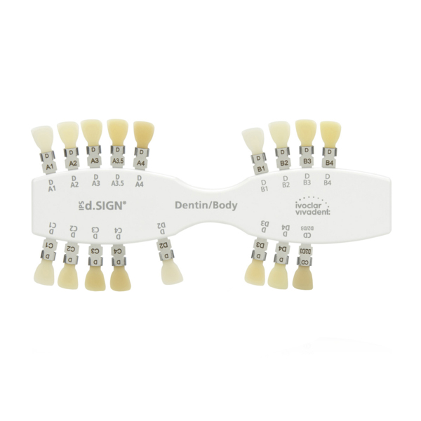 IPS d.SIGN Shade Guide Dentin A-D - расцветка дентинов A-D - фото 0