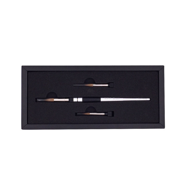 Spring Kit - набор кистей (рукоятка + 3 наконечника: 4, 6, 8), серебристый - фото 1