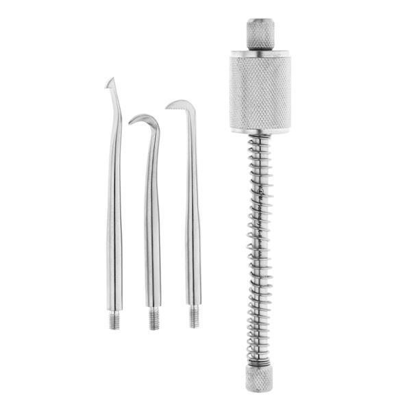 Коронкосниматель ручной nach Morell, с пружиной, односторонний, в комплекте 3 насадки - фото 0