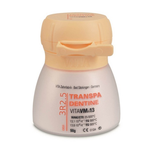VITA VM 13 TRANSPA DENTINE - порошок для облицовки металлических каркасов, цвет 3R2.5, 50 г - фото 0