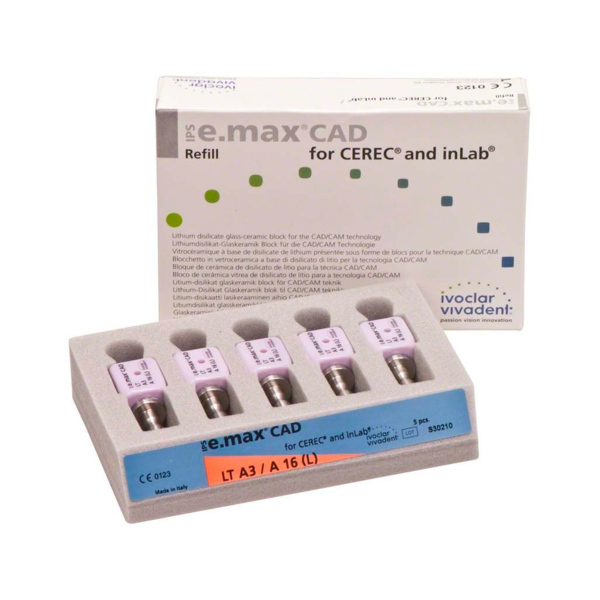 IPS e.max CAD CEREC/inLab LT - блоки из стеклокерамики, цвет A3 A16 (L), 5 шт - фото 1