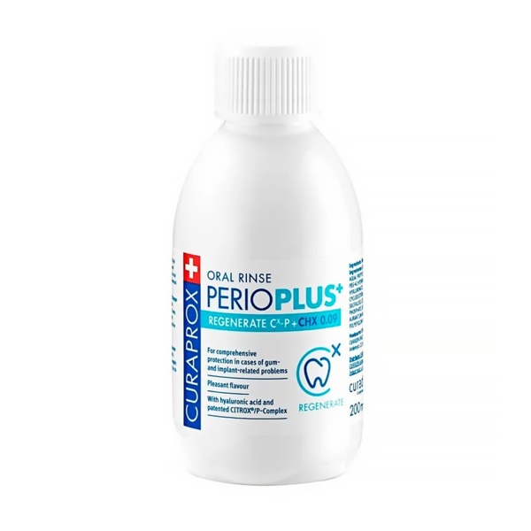 Ополаскиватель Curaprox Perio Plus Forte, с хлоргексидином 0.20%, 200 мл, 1 шт - фото 0