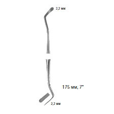 Шпатель, 2,2/2,2 мм, длина 175 мм - фото 1