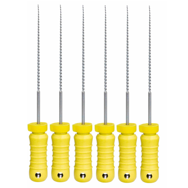 Файлы ручные Eurofile K-Files, для прохождения и расширения корневых каналов, 25 мм, №20/.02, никель-титан, 6 шт - фото 0