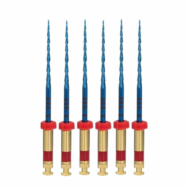 Файлы машинные Eurofile UltraRec Blue Heat Activation, реципрок, стерильный, для препарирования каналов, 25 мм, №R25/.08, никель-титан, 6 шт - фото 0