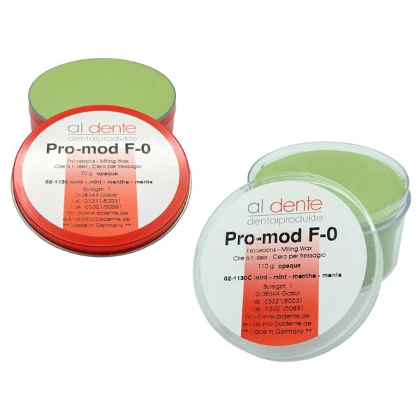 Фрезерный воск CAD/CAM Al Dente Pro-Mod F-0, экстра-твердый, для телескопических коронок и замков, мятный, 70 г, 1 шт - фото 0