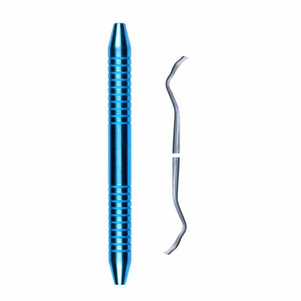 Кюретка Микрохирургические технологии, стоматологическая, для забора кости, двусторонняя, 3.0х3.0 мм, длина 185 мм, ручка B, 1 шт - фото 0