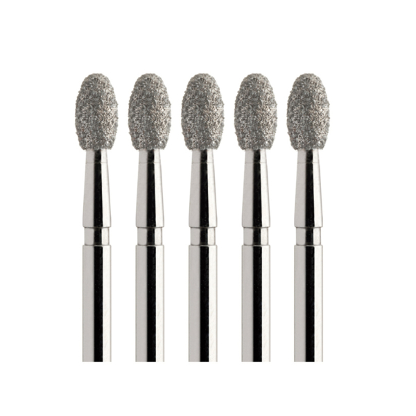 Бор алмазный ZC379, бутон, D=2.3 мм, L=4.5 мм, FG, желтый, 5 шт - фото 0