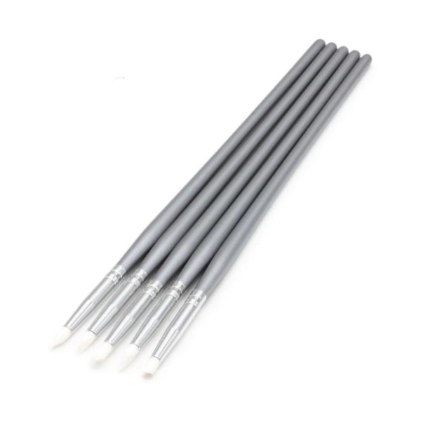 Кисточки стоматологические Dentins, для реставрации зубов, моделирования композита, узкие, 5 шт - фото 0