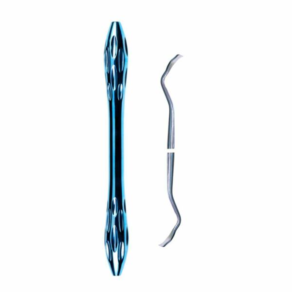 Кюретка Микрохирургические технологии, стоматологическая, для забора кости, двусторонняя, 3.0х3.0 мм, длина 185 мм, ручка А, 1 шт - фото 0