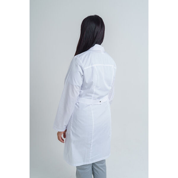 Халат женский на кнопках 248 Ultra, длинный рукав, белый, 44 - фото 1